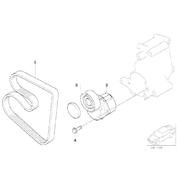 BMW KAYIŞ GERGİ BİLYASI 11281433571 - 11281432104 - 11281435594 - Resim 2