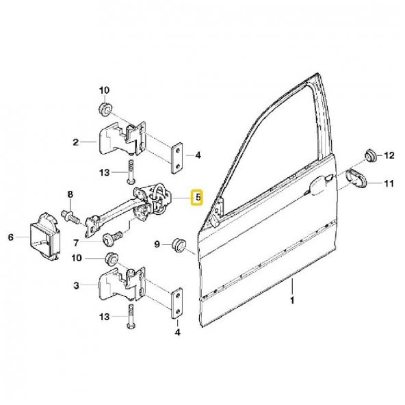 BMW E46 SEDAN VE TOURİNG (1997-2006) ÖN KAPI GERGİSİ 51218160959 - Resim 2