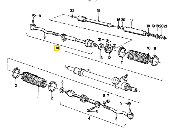 BMW E30 FROW SAĞ ROT MİLİ VE ROT BAŞI KOMPLE OEM NO 32111125187 ürün görseli