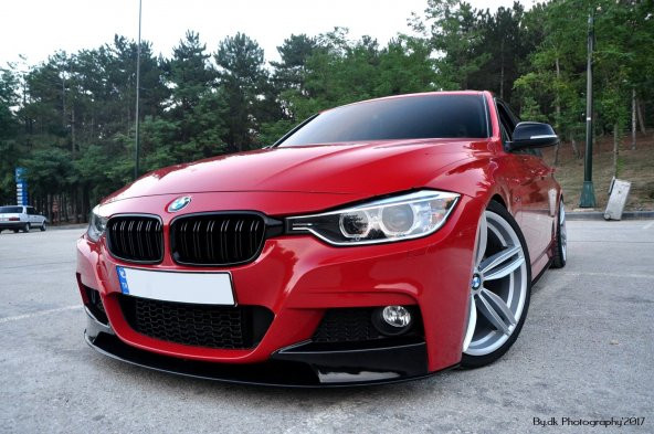 Bmw F30 Ön Lip M Technic Plastik Parlak Siyah Vakum 2012-2016 - 1