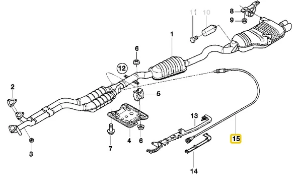 BMW M43 M44 M52 M54 M62 M73N MOTOR NGK OKSİJEN SENSÖRÜ 1739845