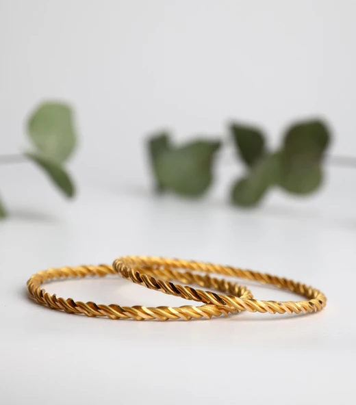 Nar-in Altın Mücevherat Altın Bilezik İkili Burma 43 (20gr) ürün görseli 1