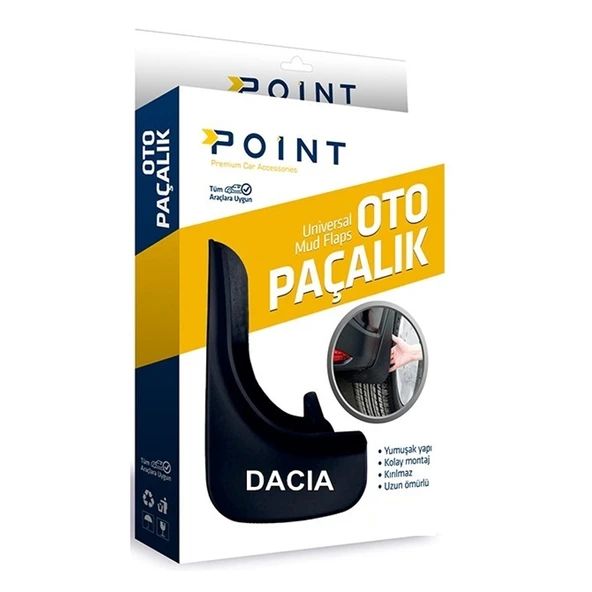 Dacia Paçalık Tozluk Çamurluk Universal Siyah 2'li ürün görseli 1