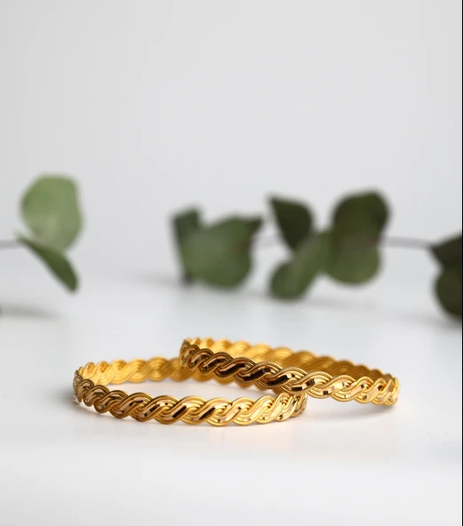 Nar-in Altın Mücevherat Altın Bilezik Parlak Burgu Model 36 (15gr) ürün görseli 1