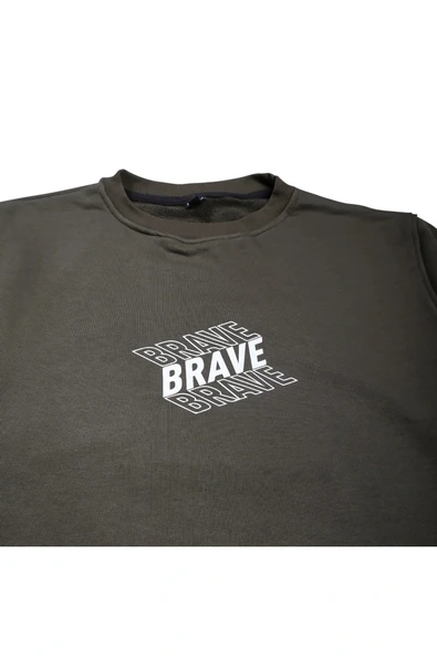 The Brave Premium Erkek Sweatshirt 3 Iplik - Resim 3
