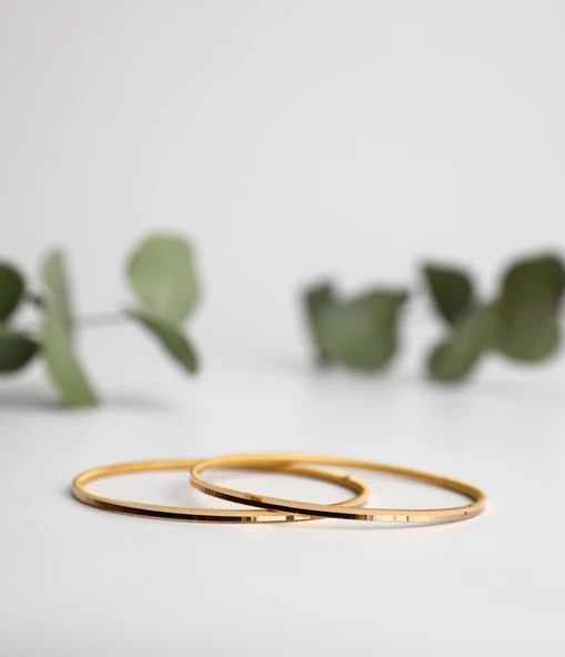 Nar-in Altın Mücevherat Altın Bilezik Oluklu Ajda 04 (Yatırımlık/20gr) ürün görseli 1