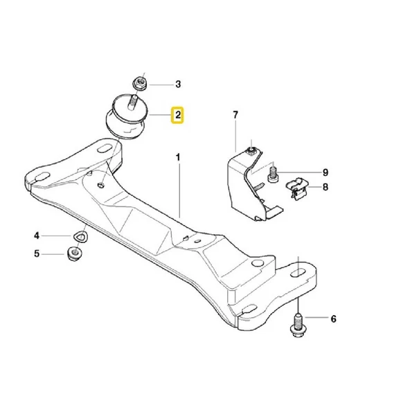 BMW X1 1 SERİ 3 SERİ ARKA TRAVERS VE TAŞIYICI BURCU 33326763092 - Resim 2