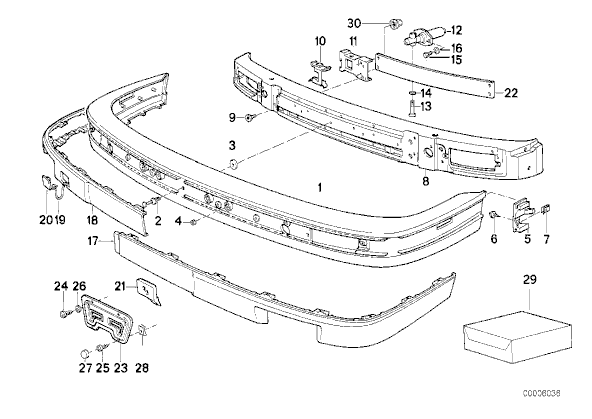 BMW E30 E36 E38 E39 E46 E53 E60 TAMPON KLİPSİ 5 ADET 51111964186 - Resim 4