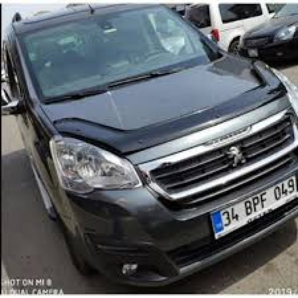 Peugeot Partner Tepee Kaput Koruyucu  Piano Black 2009-