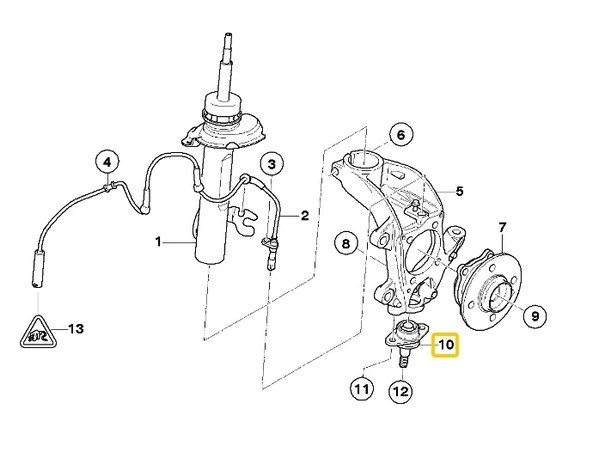 MİNİ R50 R52 VE R53 FROW ALT ROTİL 31126783443 - 31126756309 ürün görseli