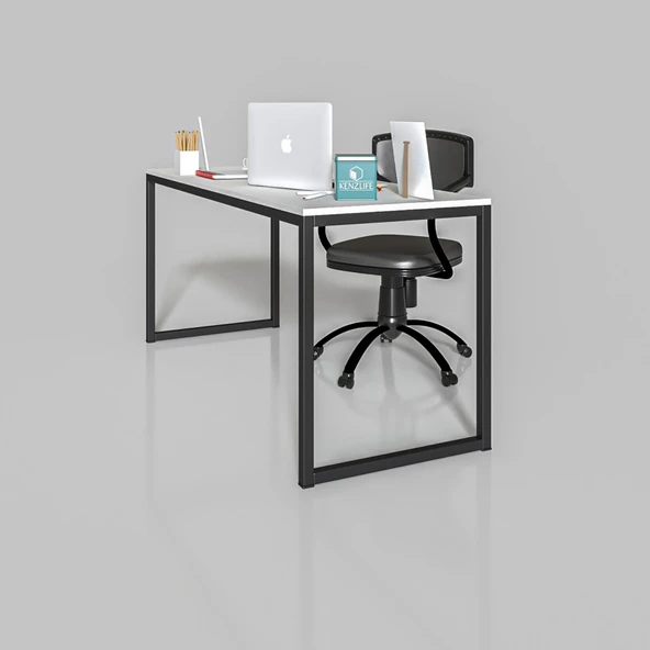 Kenzlife ofis bilgisayar çalışma masası behramkale110 byzsyh 75*110*80 metal ayaklı masa - Resim 2