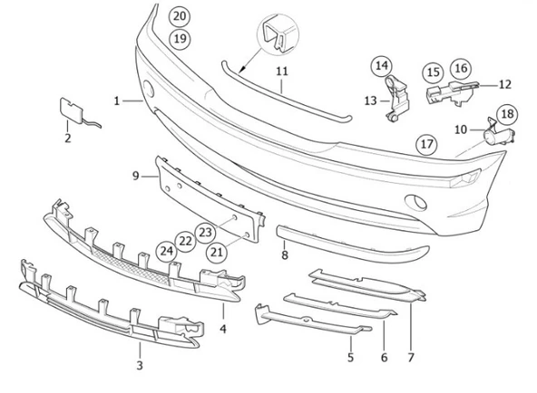 BMW E46 09.2001 - ÖN SAĞ TAMPON BRAKETİ 51117030618 - Resim 4