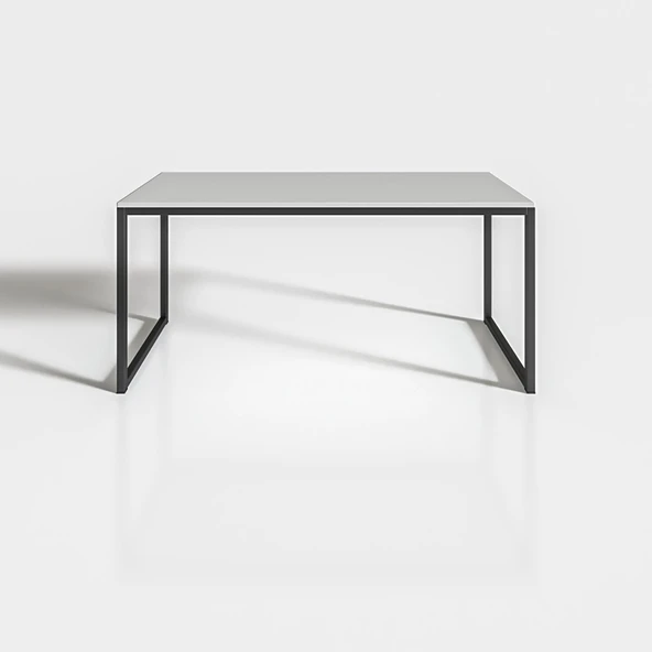 Kenzlife ofis bilgisayar çalışma masası ayvalık130 byzsyh 75*130*60 metal ayaklı masa - Resim 3