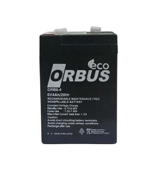 ORBUS ECO / 6V 4 AH Kuru Akü ürün görseli 1