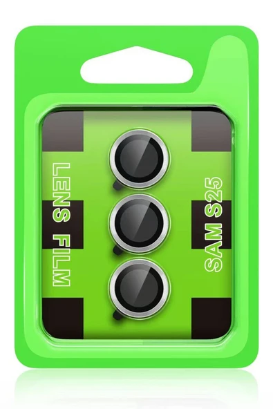 HarmonyAura Samsung Galaxy S25 Plus Raze Metal Kamera Lens - Siyah - Resim 2