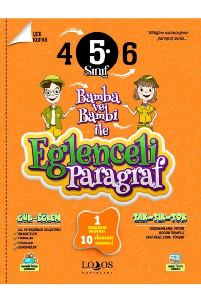 5. Sınıf Eğlenceli Paragraf Soru Bankası Lodos Yayınları ürün görseli 1