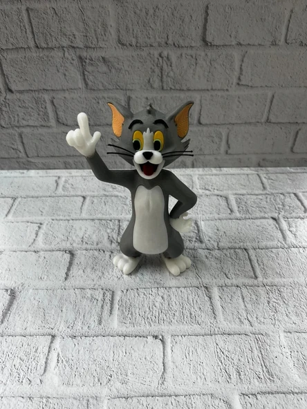 Tom Kedi Biblo 22 cm Hediyelik Dekoratif Ev Ofis Aksesuarı - Resim 2