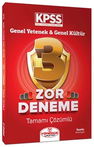 Kpss Gy Gk 3 Çözümlü Zor Deneme Yönerge yayın ürün görseli 1