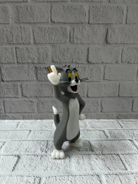 Tom Kedi Biblo 22 cm Hediyelik Dekoratif Ev Ofis Aksesuarı - Resim 5