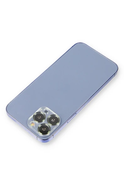 HarmonyAura iPhone 13 Pro Metal Kamera Lens Koruma Cam - Koyu Yeşil ürün görseli 1