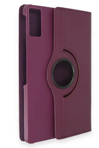 Samsung Galaxy T550 Tab A 9.7 Kılıf 360 Tablet Deri Kılıf - Mürdüm - Resim 2