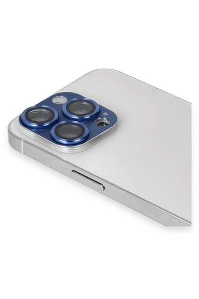HarmonyAura iPhone 13 Pro Max Pers Alüminyum Kamera Lens - Lacivert ürün görseli 1