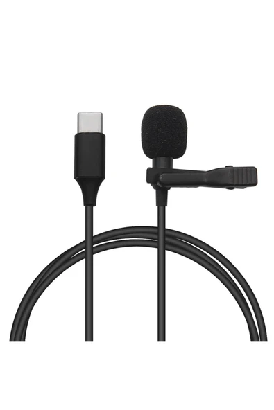 HarmonyAura Type-C 2 Metre Double Mikrofon - Siyah - Resim 4
