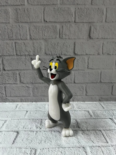 Tom Kedi Biblo 22 cm Hediyelik Dekoratif Ev Ofis Aksesuarı - Resim 4