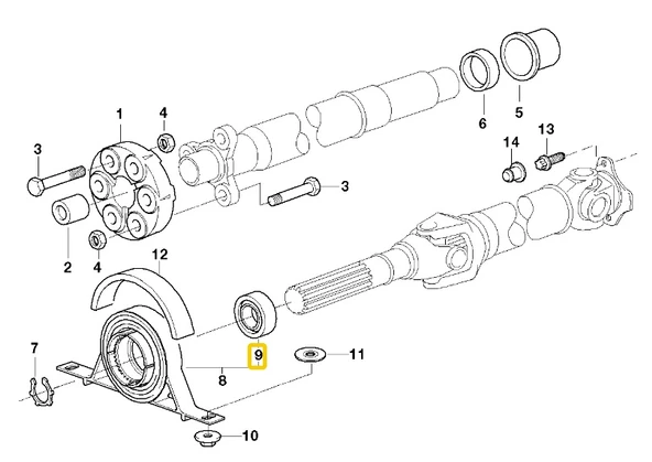 BMW VE MİNİ SKF ŞAFT ASKI BİLYASI 26121225071 - 26121209590 ürün görseli
