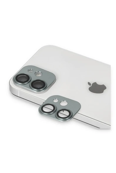 HarmonyAura iPhone 11 Pers Alüminyum Kamera Lens - Yeşil ürün görseli 1