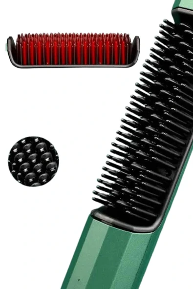 Üflemeli Saç Düzleştirici Fön Tarak Yüksek Isı Ayarlı İyon Özellikli - Resim 2