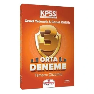 Kpss Gy Gk Çözümlü 3 Orta Deneme Yönerge yayın ürün görseli 1
