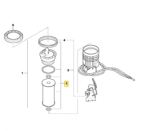 MİNİ R55 R56 R57 R58 VE R59 KASA BOSCH YAKIT FİLTRESİ 11252754870 - Resim 2