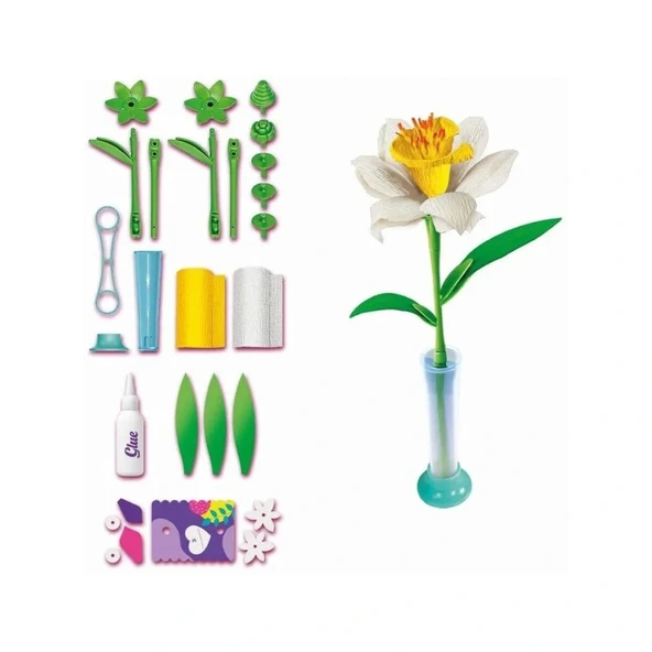 Çiçek Tasarıım Seti - Nergis - Resim 2