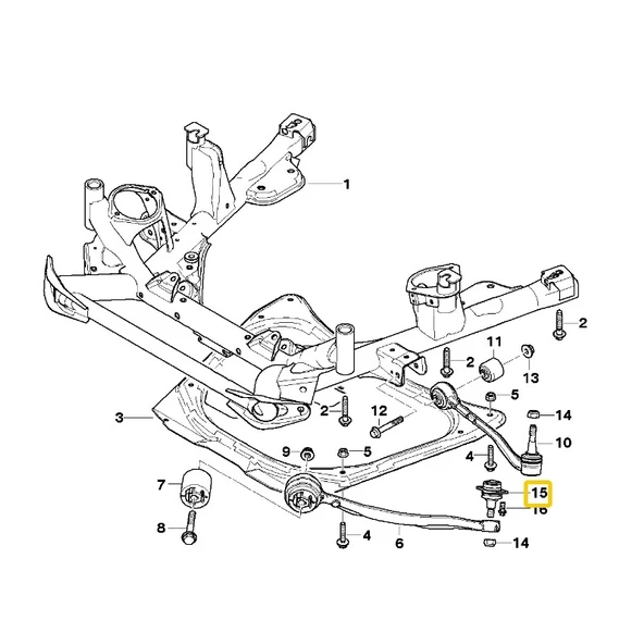 BMW E53 X5 FROW ÜST ROTİL 31126756491 - Resim 3