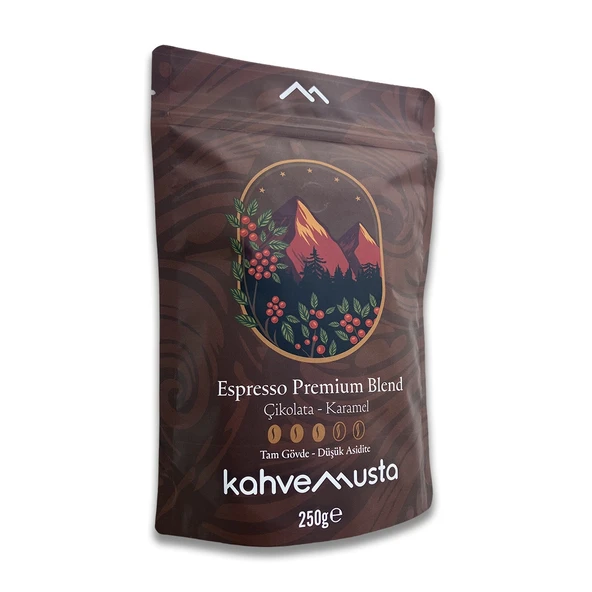 kahvemusta Espresso - Premium Blend Espresso Çekirdek Kahve (250g) - Resim 2