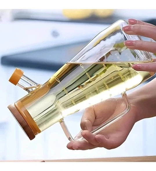 Borosilikat Cam 900 ml. Yağdanlık - Resim 2