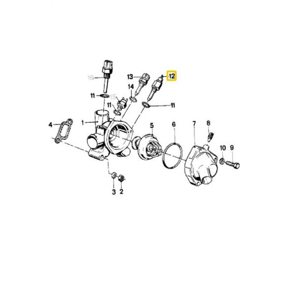 BMW M10-20-40-42-43-50-51 MOTOR HELLA HARARET MÜŞÜRÜ 12621710512 - Resim 2