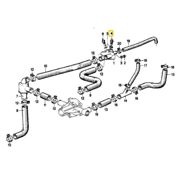 BMW M10-20-40-42-43-50-51 MOTOR HELLA HARARET MÜŞÜRÜ 12621710512 - Resim 3