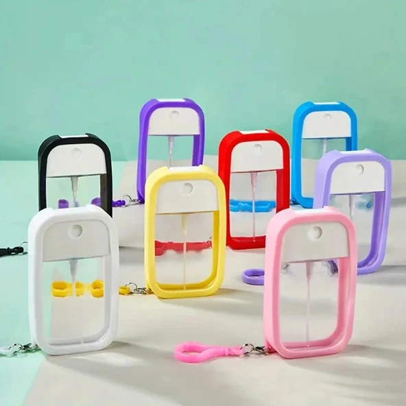 Silikon Kılıflı Anahtarlıklı Sprey Şişesi ürün görseli 1