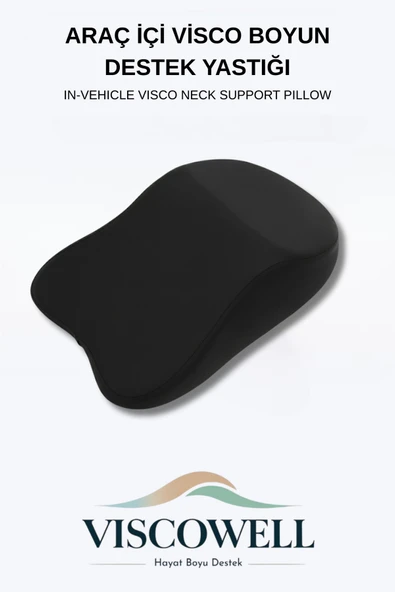 Araç İçi Visco Boyun Destek Yastığı Siyah ürün görseli 1