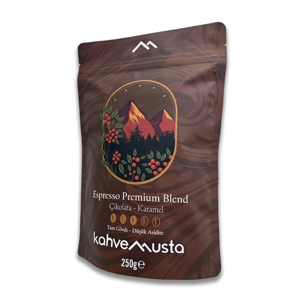 kahvemusta Espresso - Premium Blend Espresso Çekirdek Kahve (250g) - Resim 3