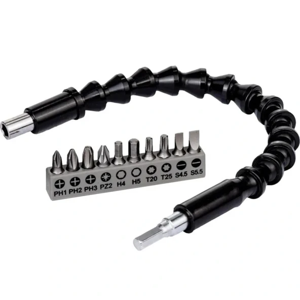 Esnek Şaftlı Tornavida Ucu Seti - Resim 2