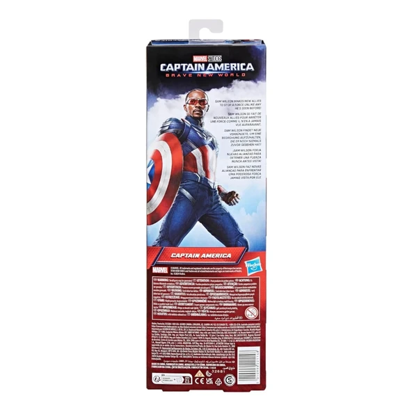 Marvel Studios Titan Hero Captain America Brave New World - Resim 5
