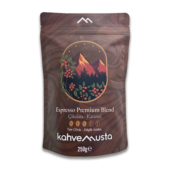 kahvemusta Espresso - Premium Blend Espresso Çekirdek Kahve (250g) - Resim 4