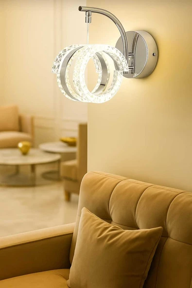 Marsel Lighting alya krom aplik 3 renk led secenekli aplik ürün görseli 1