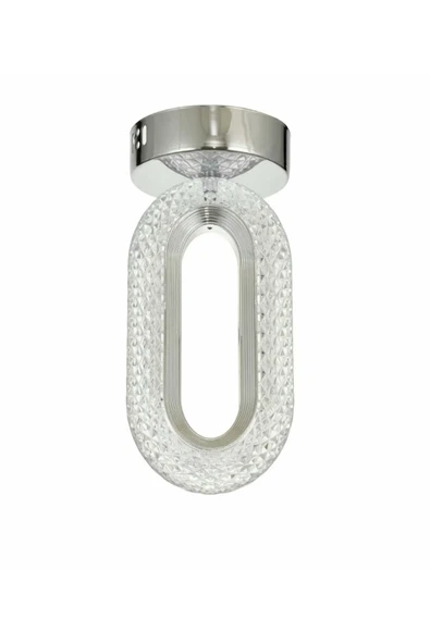 Marsel Lighting serra krom plafonyer avize 3 renk led ısıklı modern avize ürün görseli 1