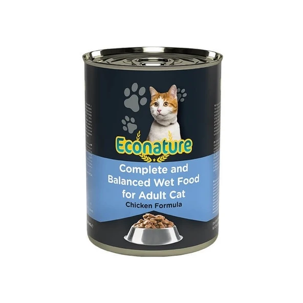 Econature Adult Tavuklu Yetişkin Kedi Konservesi 400 gr ürün görseli 1