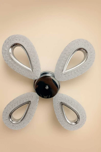 Marsel Lighting yagmur 4lu krom avize salon oturma odası avize 3 renk led avize - Resim 3