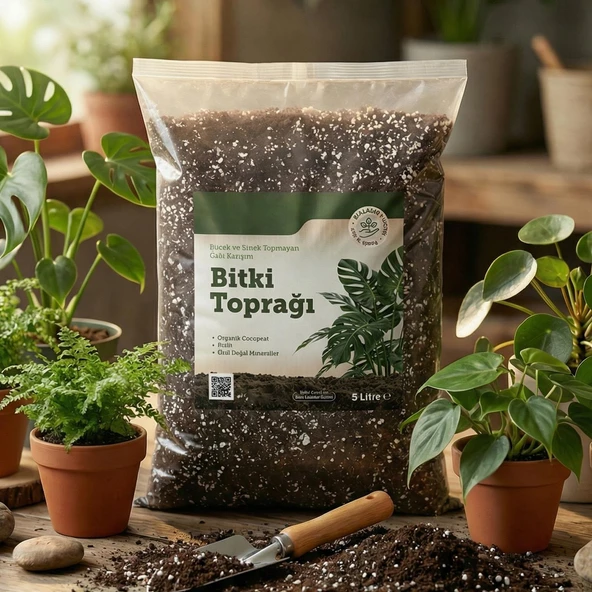 Organik Cocopeat Perlit Pomza Karışımlı Genel Bitki Kullanıma Uygun Bitki Toprağı Toprak (5 LİTRE) - Resim 4